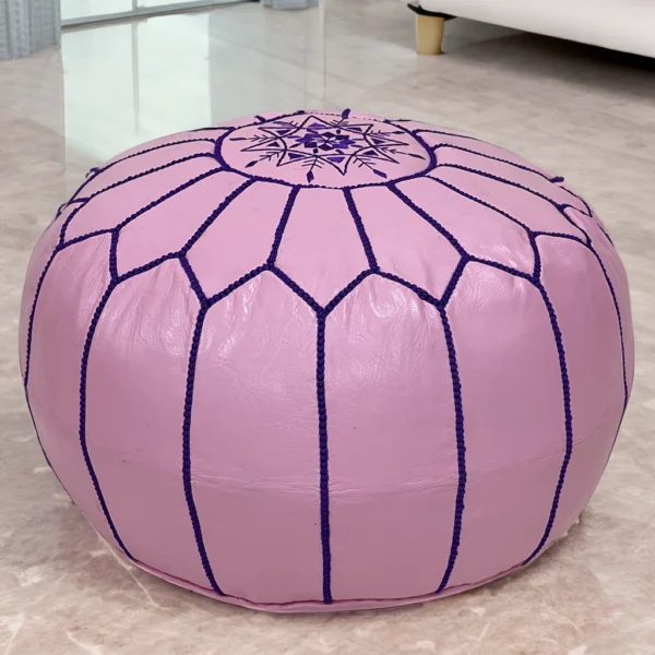 Moroccan Pink Glamour Pouf